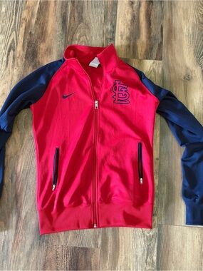 Nike Red and Navy St. Louis Cardinals Full-Zip Track Jacket